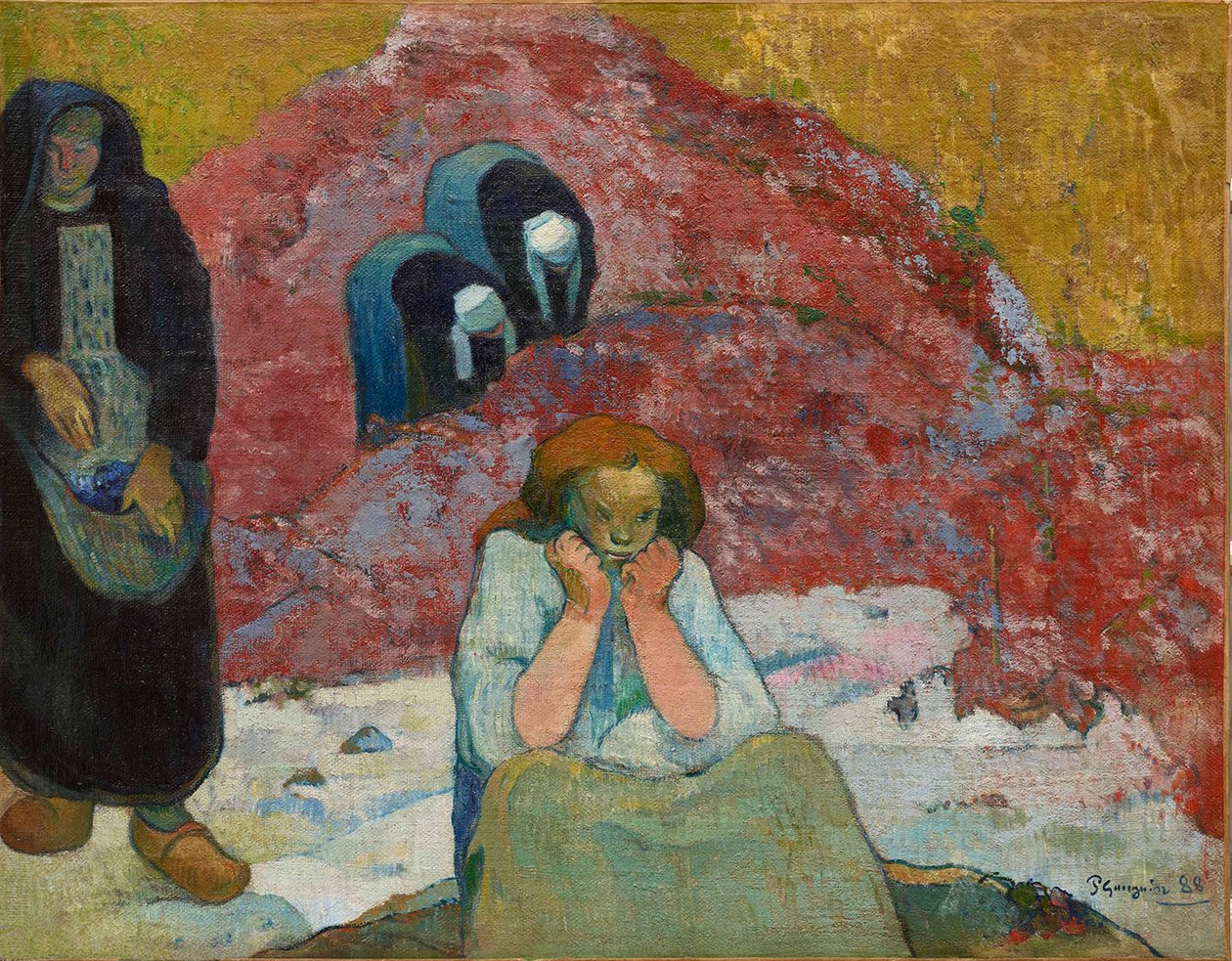 La récolte du vin, misère humaine - Paul Gauguin