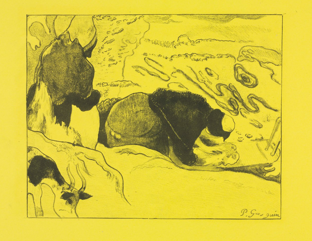 Suite Volpini : Les Laveuses, 1889 - Paul Gauguin