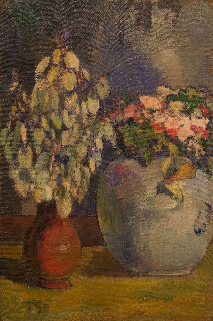 Deux vases de fleurs - Paul Gauguin