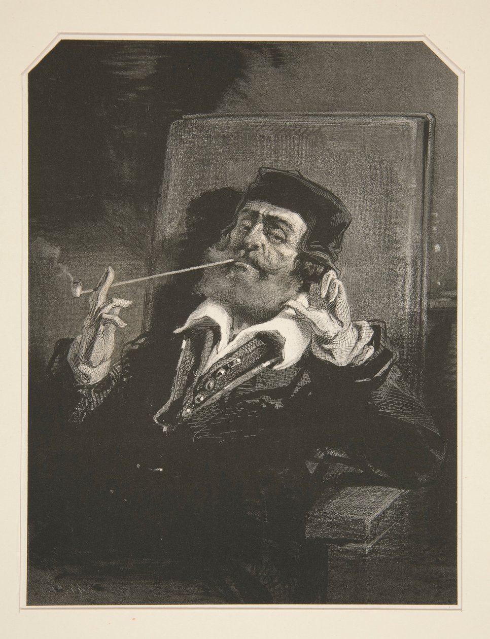 Un fumeur - Paul Gavarni