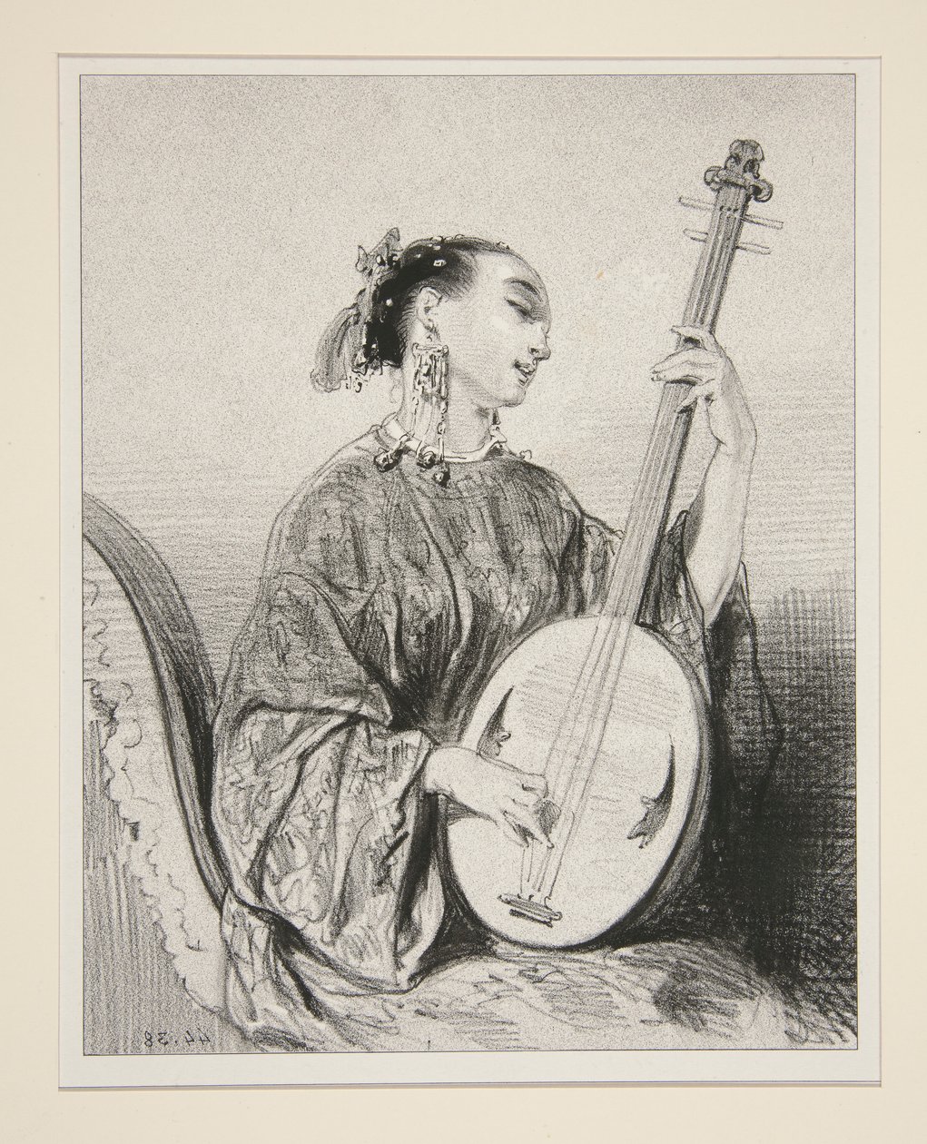 Chanteuse chinoise - Paul Gavarni