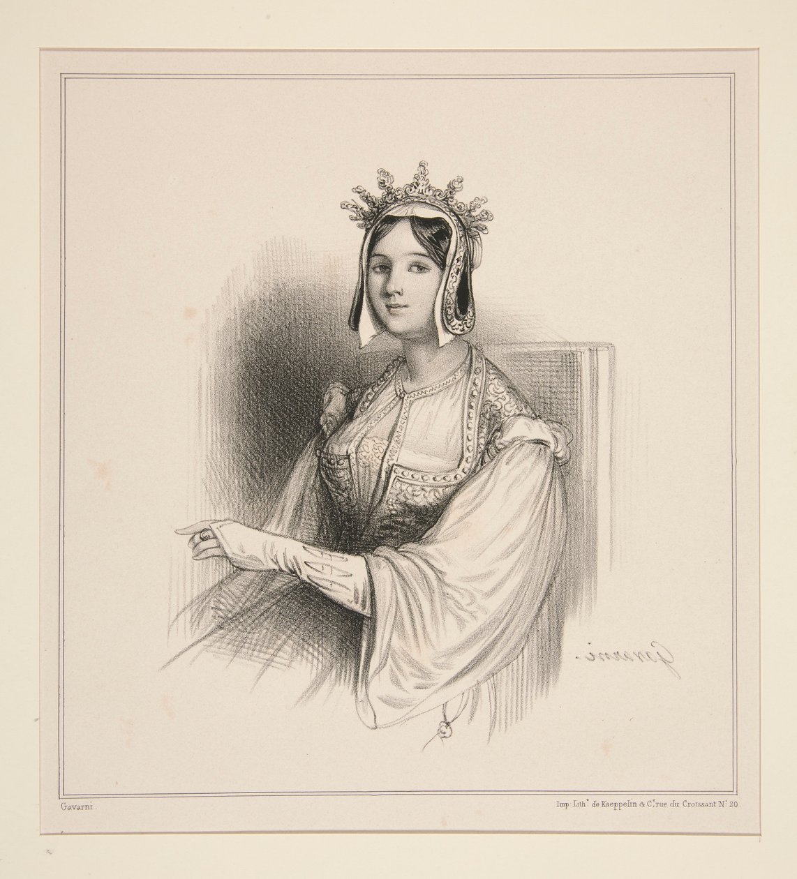 Duchesse en 1400 - Paul Gavarni