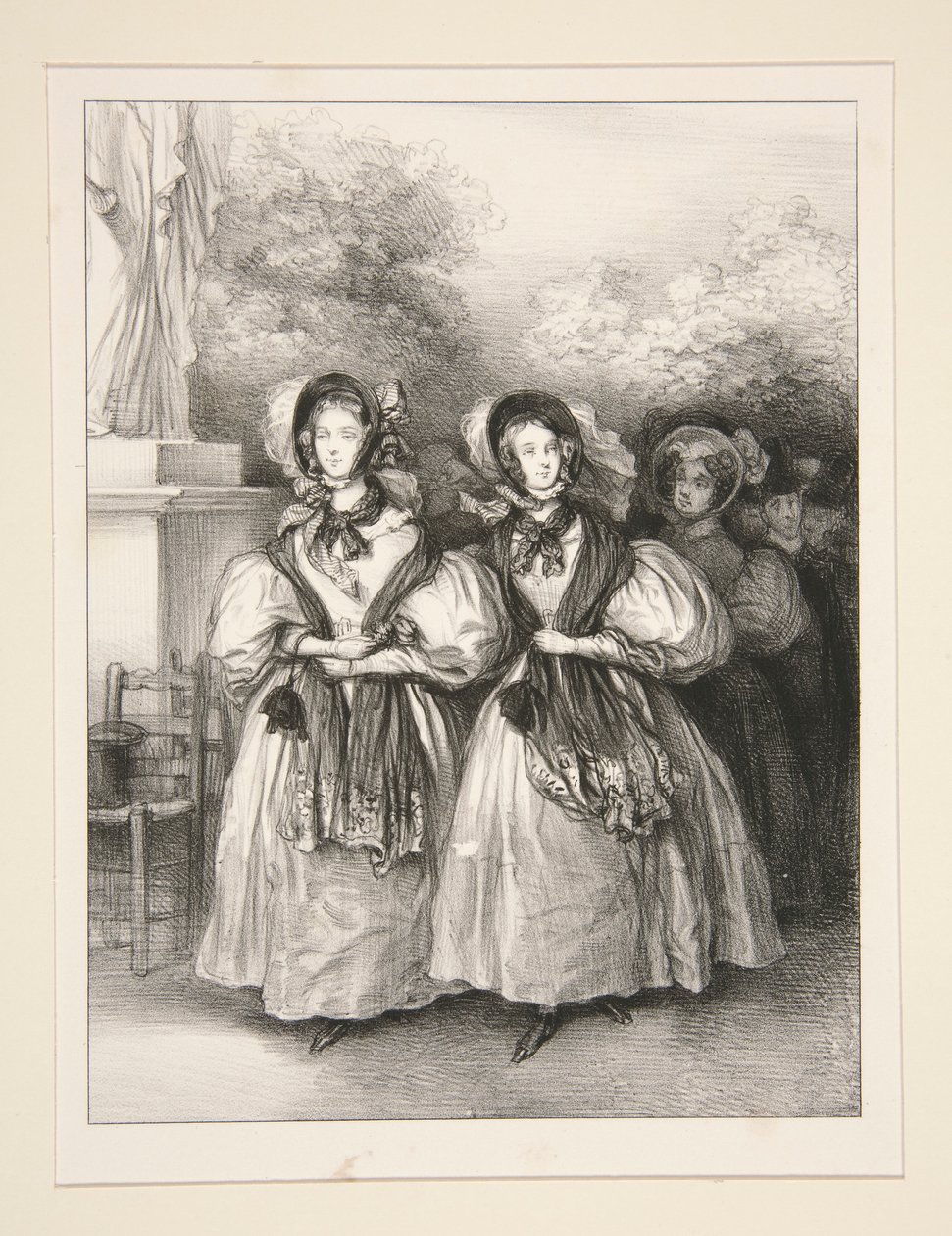 Deux sœurs - Paul Gavarni