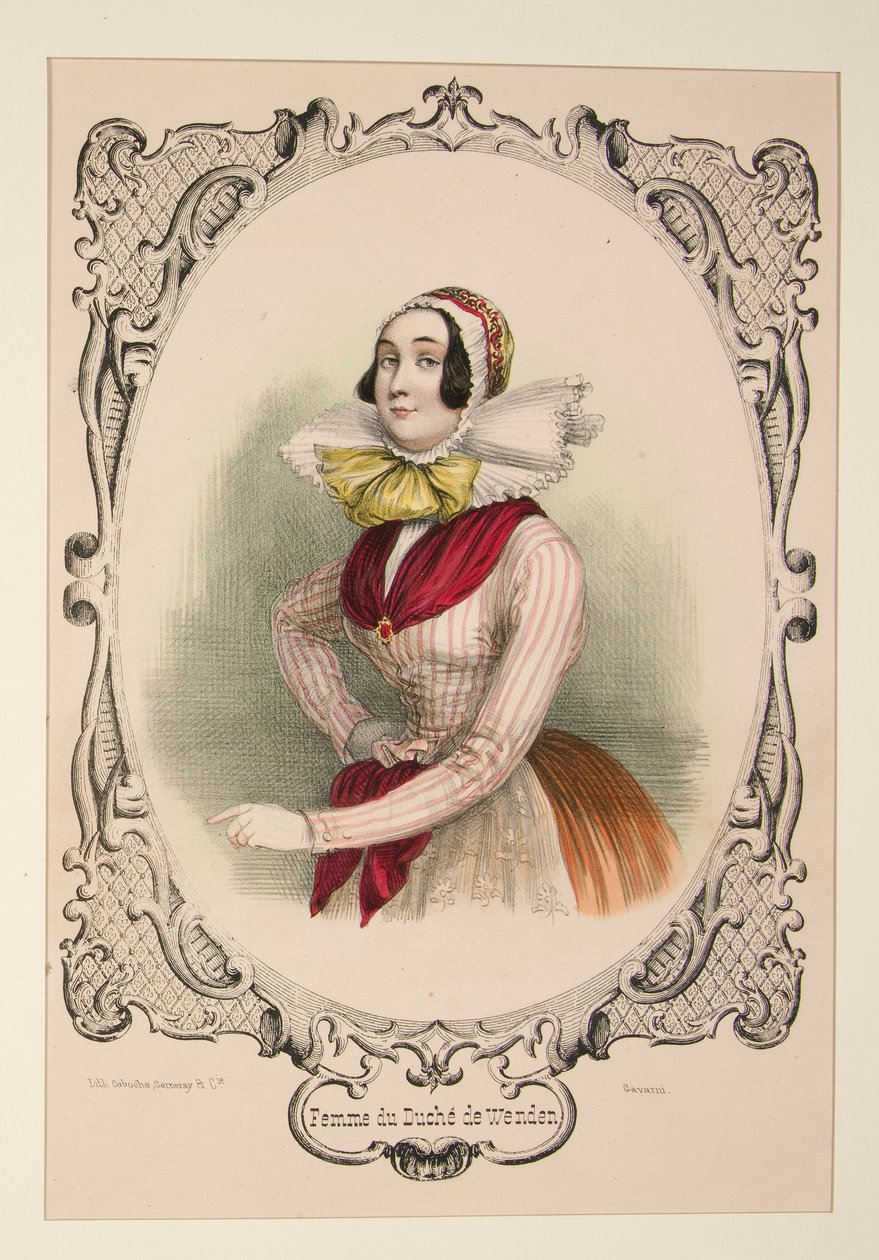 Femme du duché de Wenden - Paul Gavarni