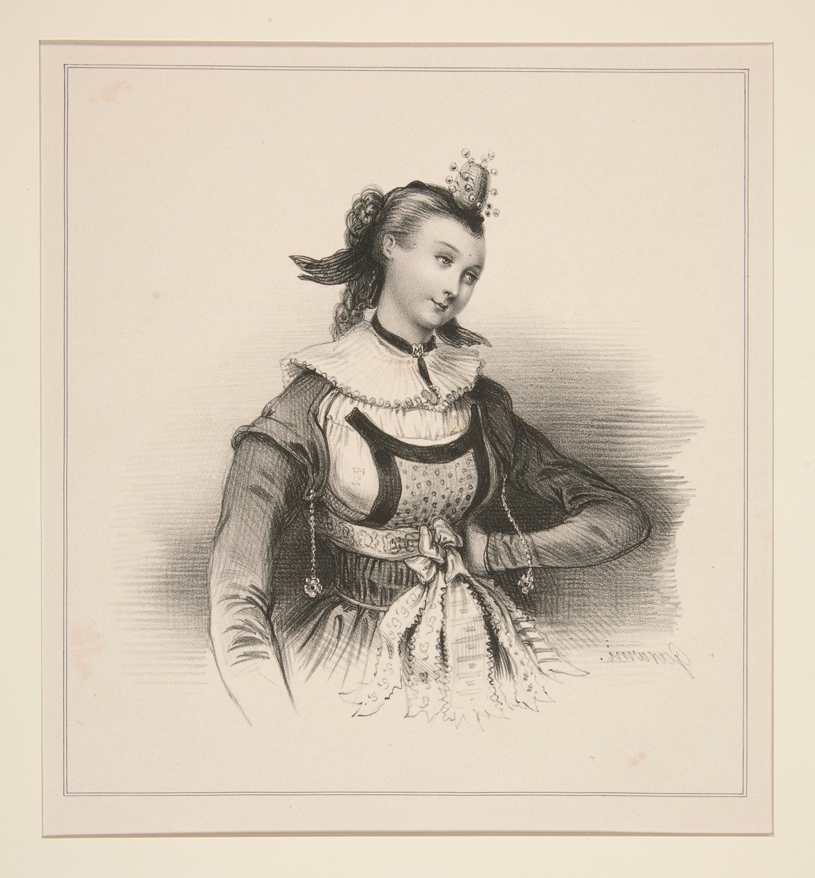 Fiancée de Berne - Paul Gavarni