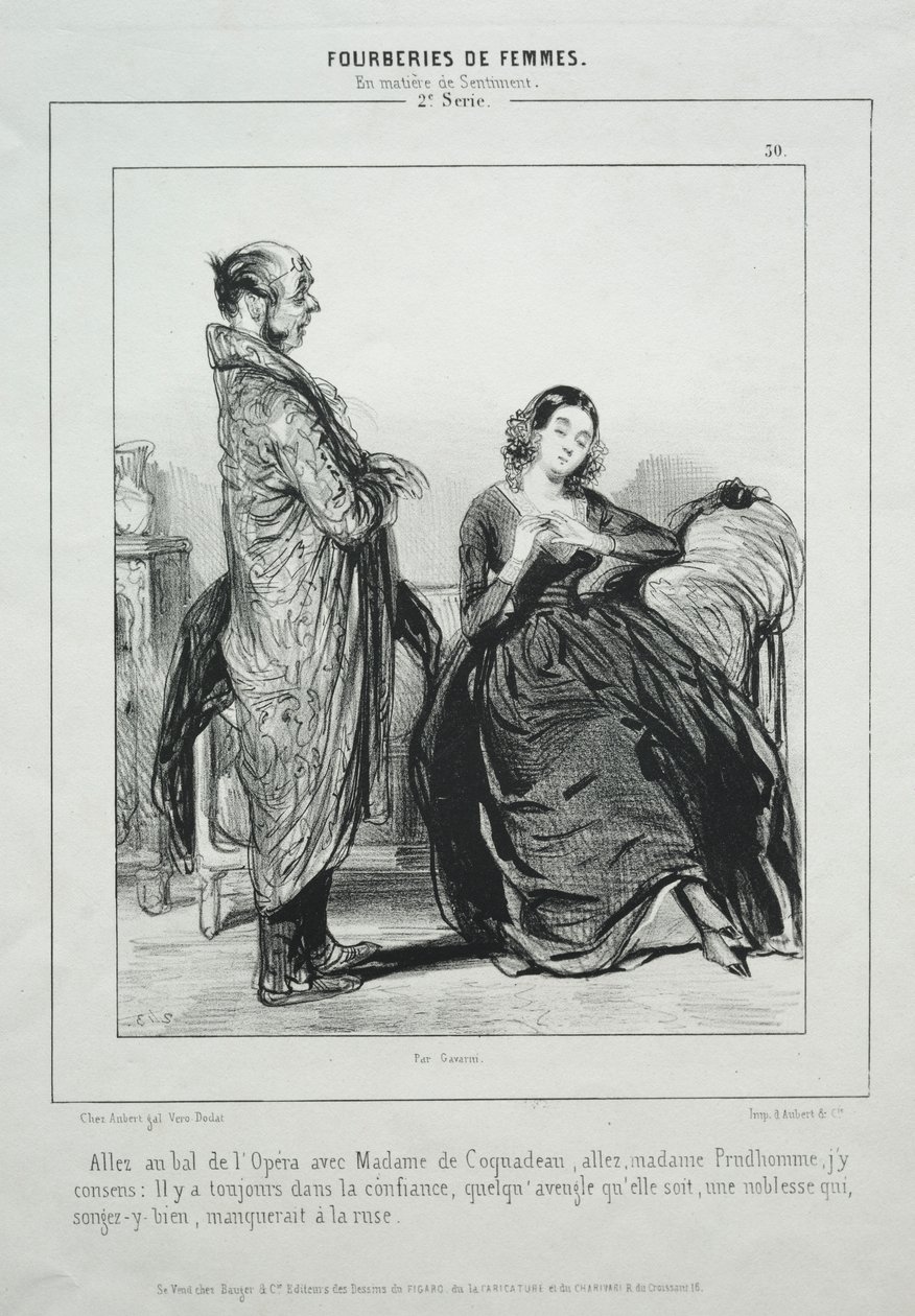 Fourberies de femmes en matière de sentiment - Paul Gavarni