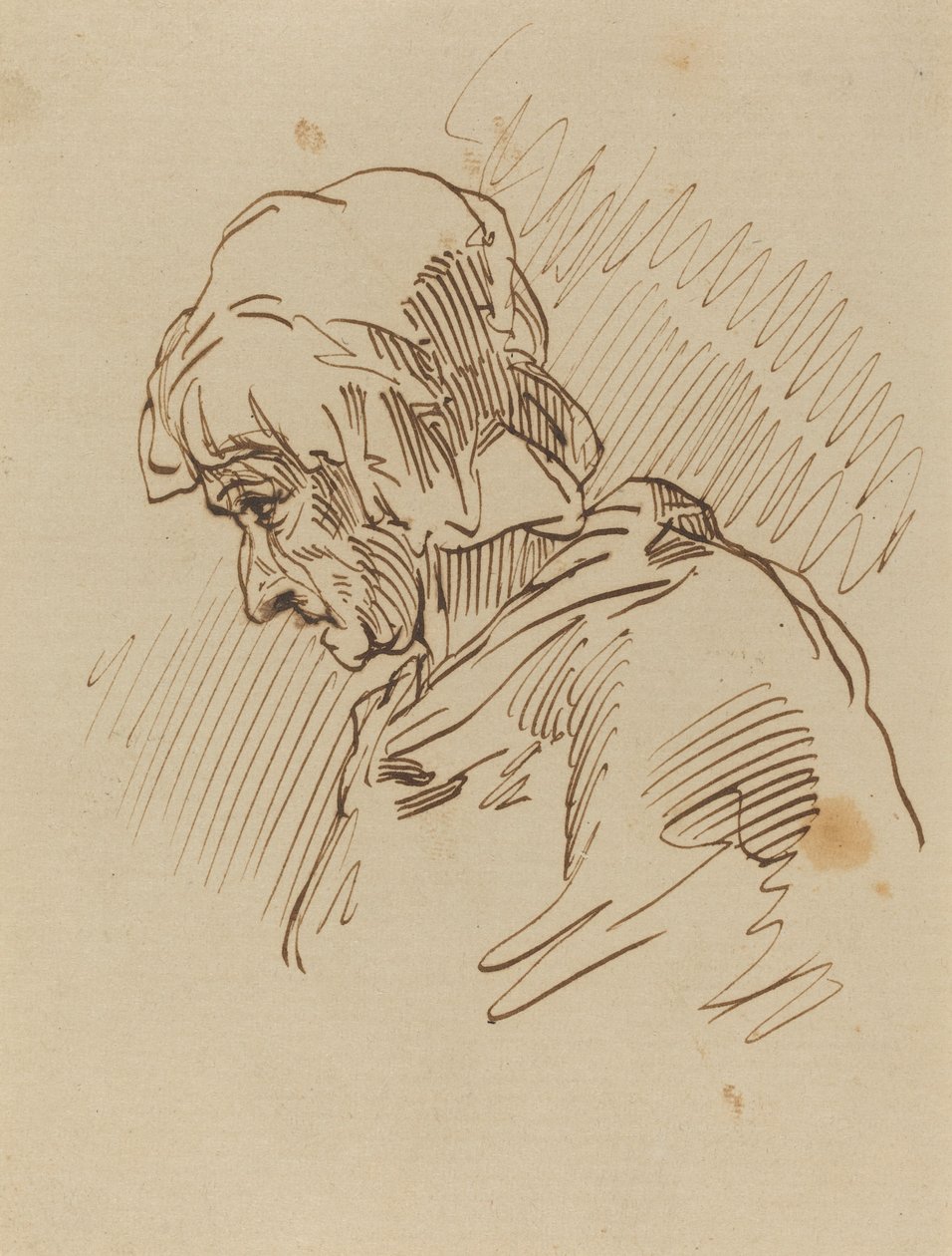 Tête de femme - Paul Gavarni