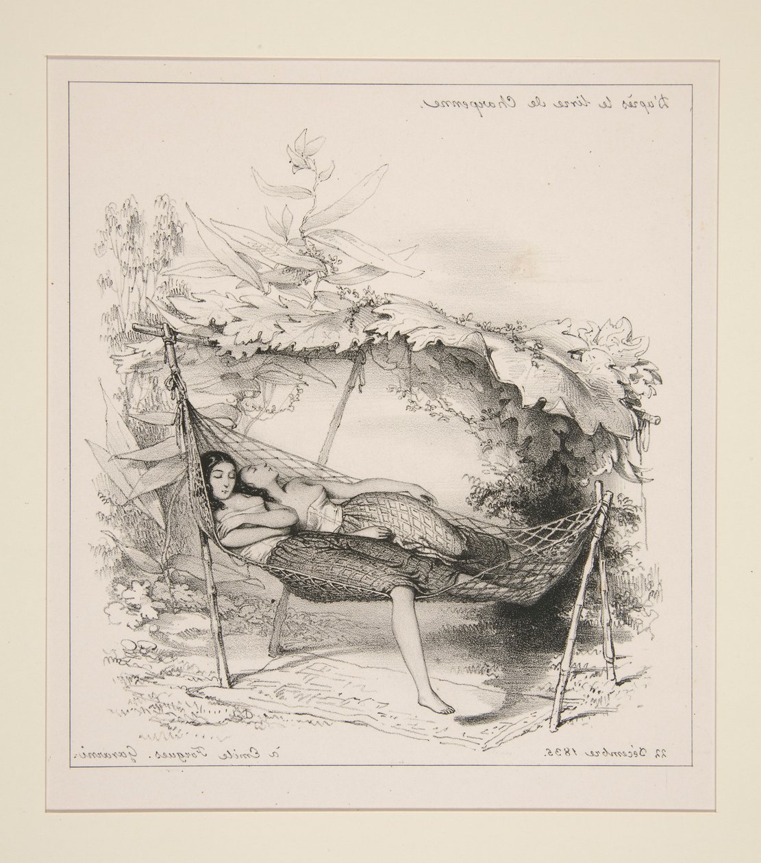 LE HAMAC - Paul Gavarni