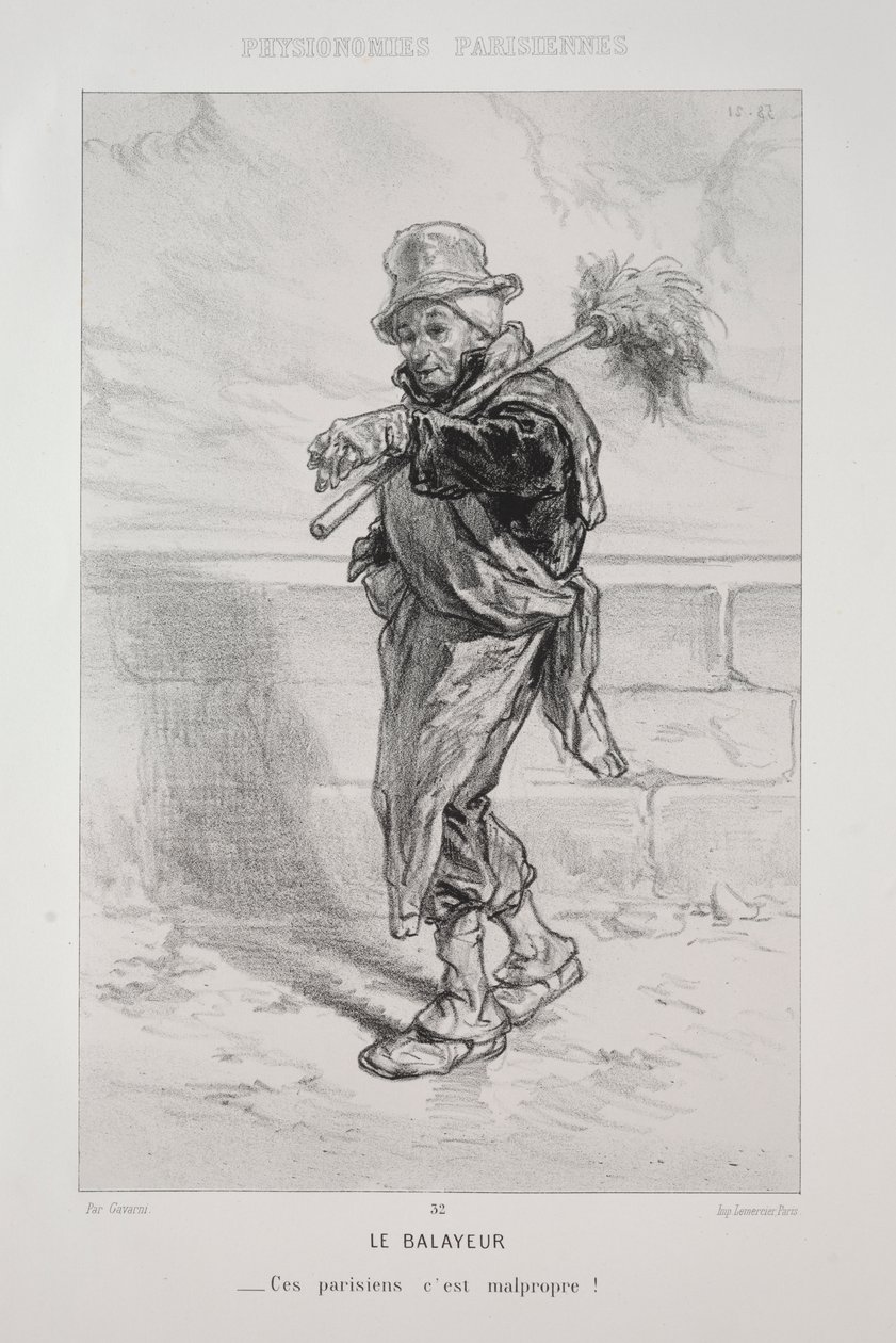Le Balayeur - Paul Gavarni