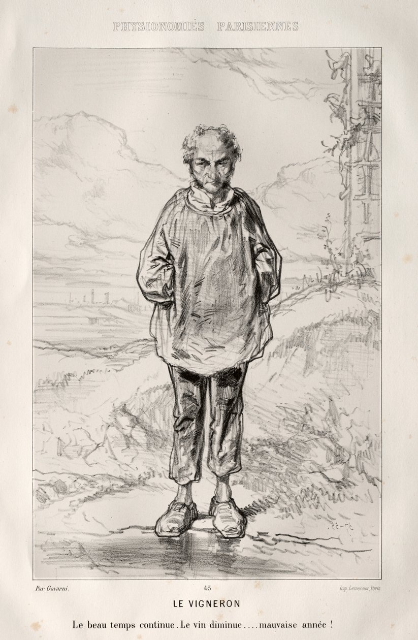 Le Vigneron - Paul Gavarni