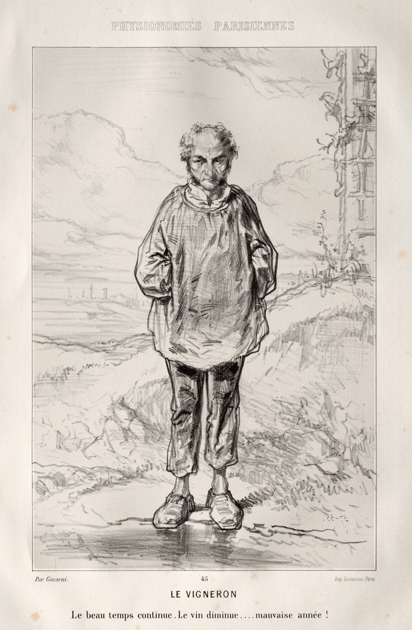 Le Vigneron - Paul Gavarni