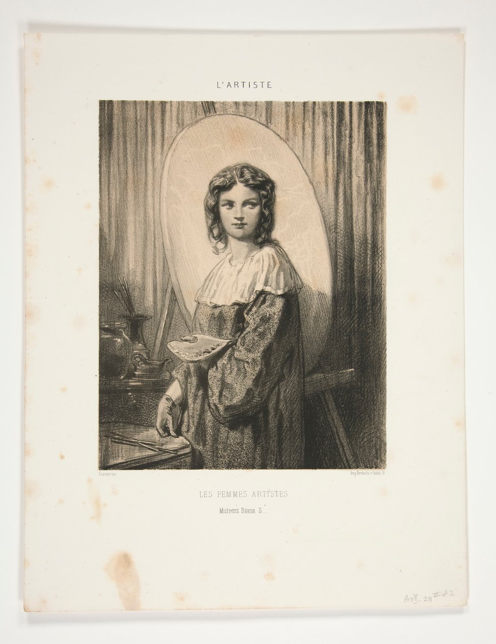 Les Femmes Artistes / Maîtresse Diana S - Paul Gavarni