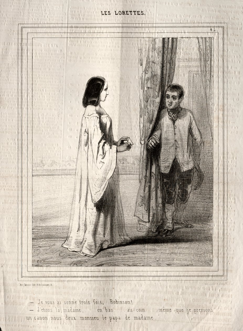 Les Lorettes - Paul Gavarni