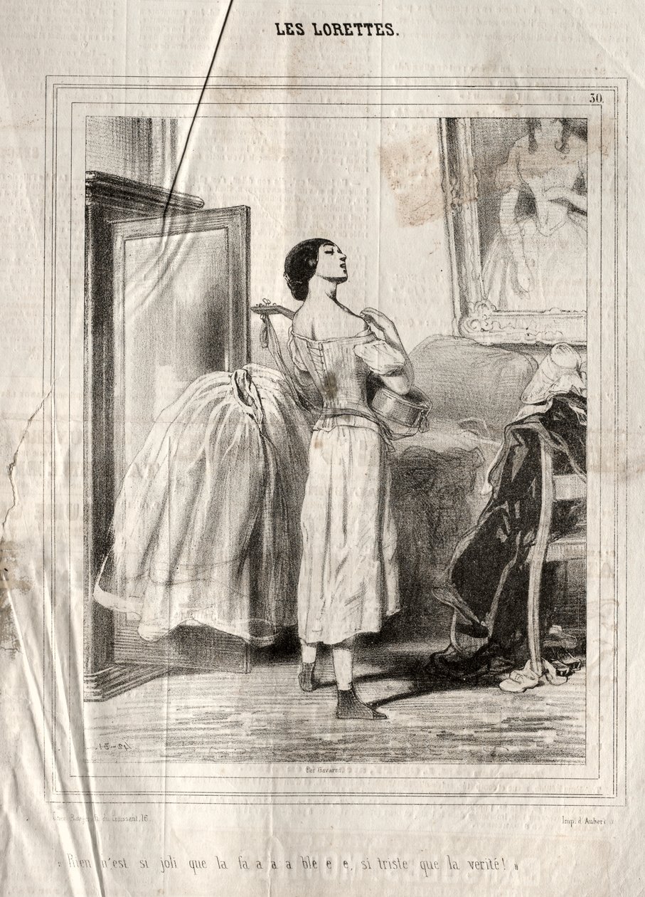 Les Lorettes - Paul Gavarni