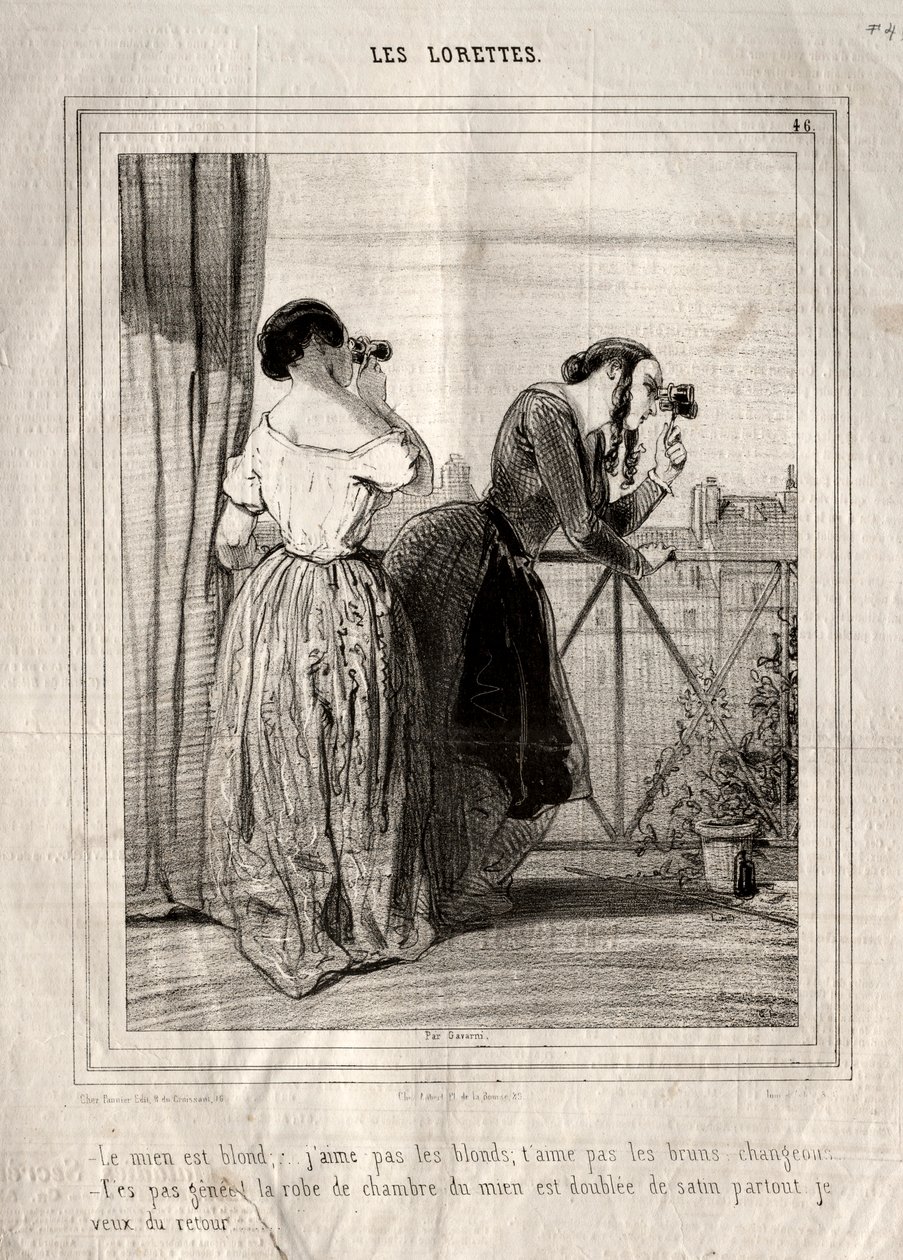 Les Lorettes, 1842 - Paul Gavarni
