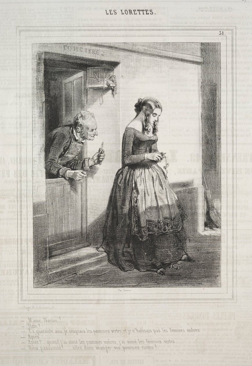 Les Lorettes, 1842 - Paul Gavarni