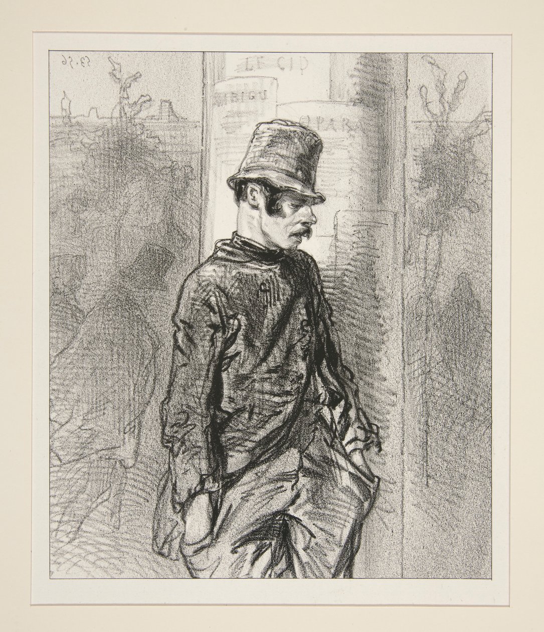 Sur le chemin de la cour - Paul Gavarni