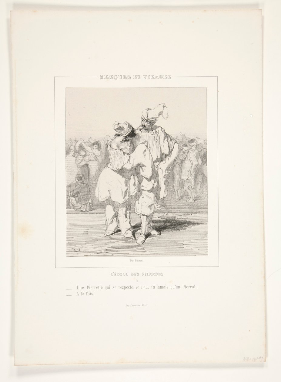 Une pierrette qui se respecte, vois-tu, n - Paul Gavarni