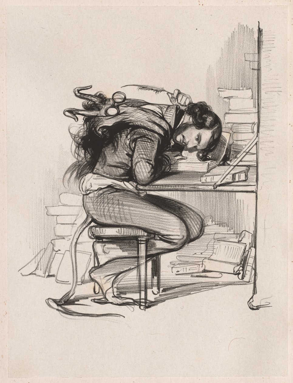 Émile Forgues Old Nick, vers 1835-1840 - Paul Gavarni