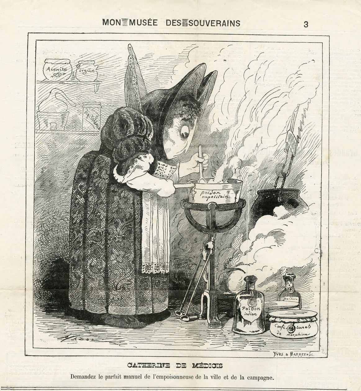 Illustration de Hadol (1835-1875) dans Le Charivari - Paul Hadol