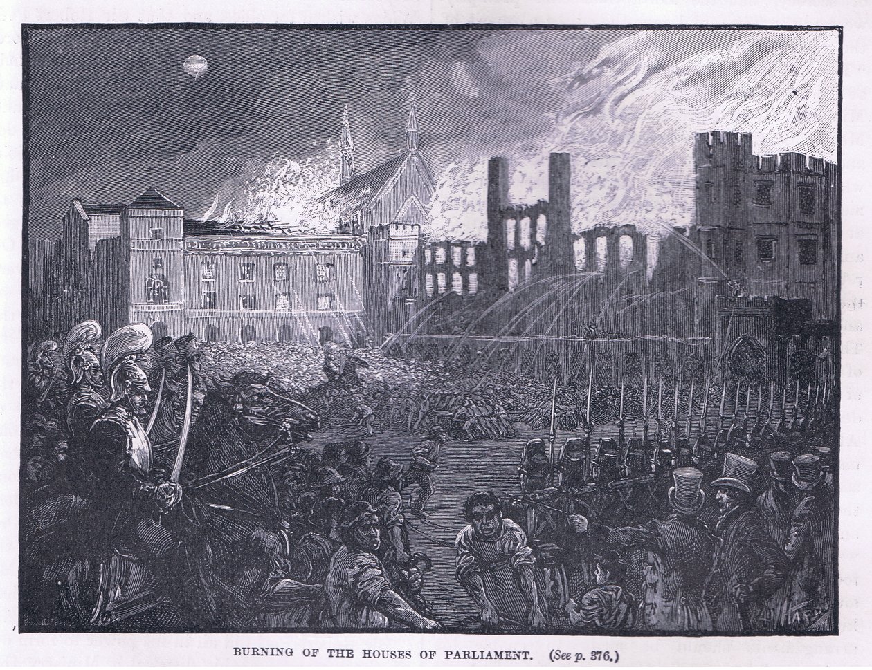 Incendie des Chambres du Parlement, 1834 - Paul Hardy