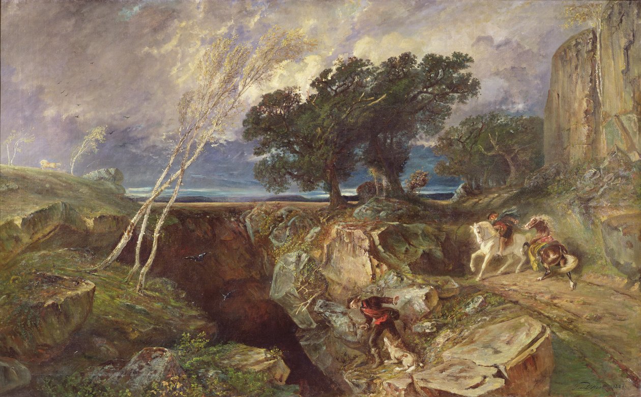 Le Golfe, paysage - Paul Huet