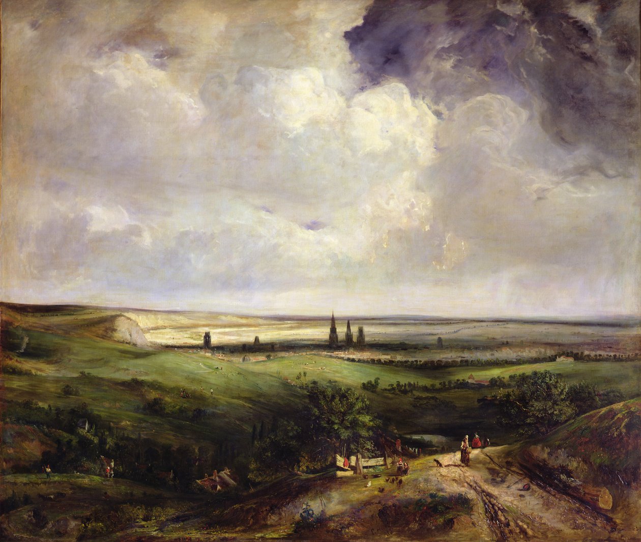 Vue de Rouen, 1831 - Paul Huet
