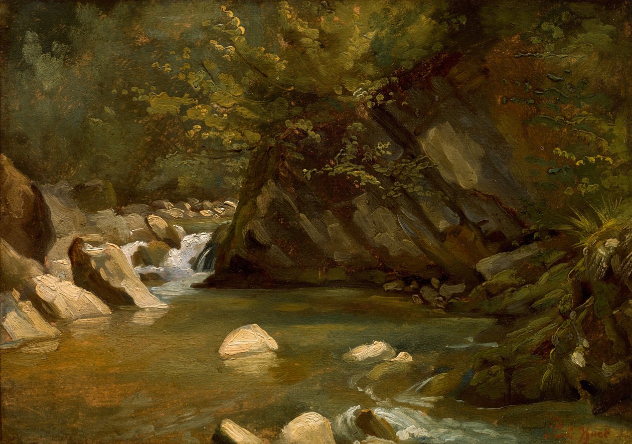 Ruisseau forestier, vers 1840 - Paul Huet