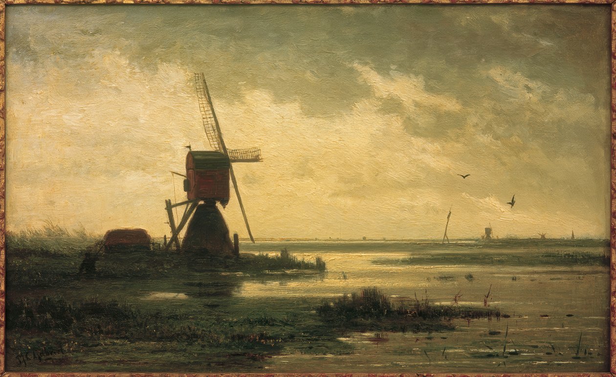 Paysage de polder - Paul Joseph Constantin Gabriel