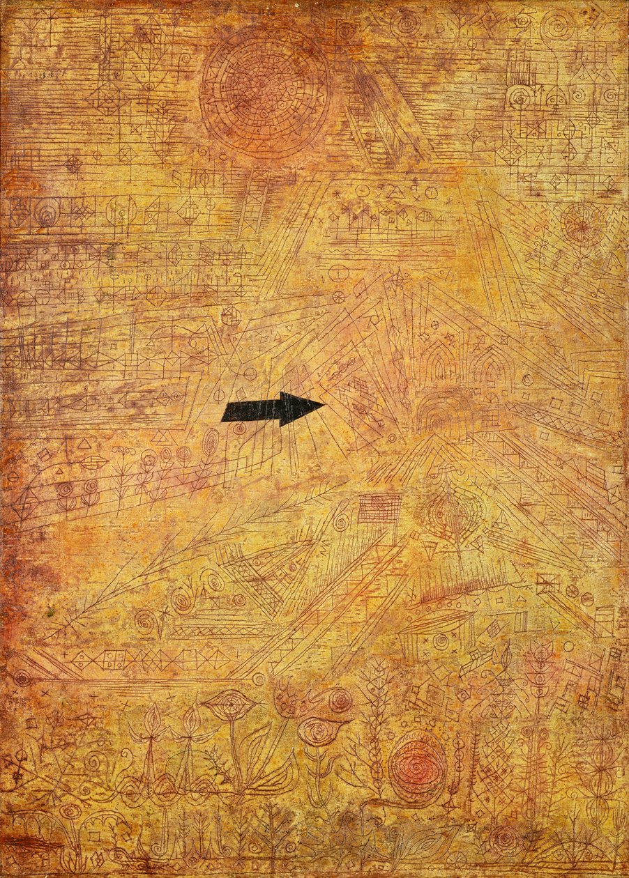 Flèche dans le jardin - Paul Klee
