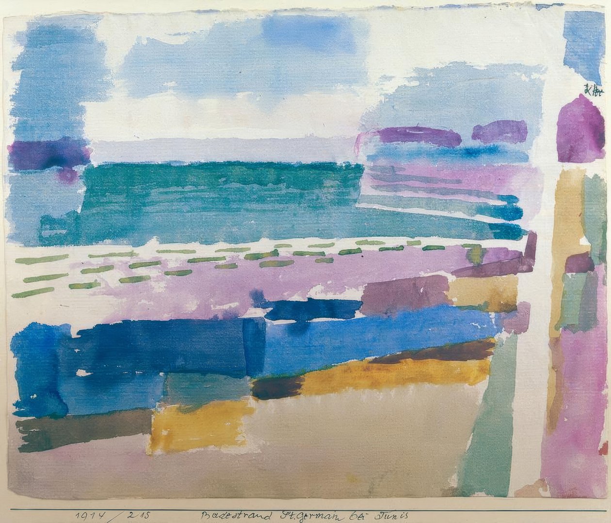 Plage de St. Germain près de Tunis - Paul Klee