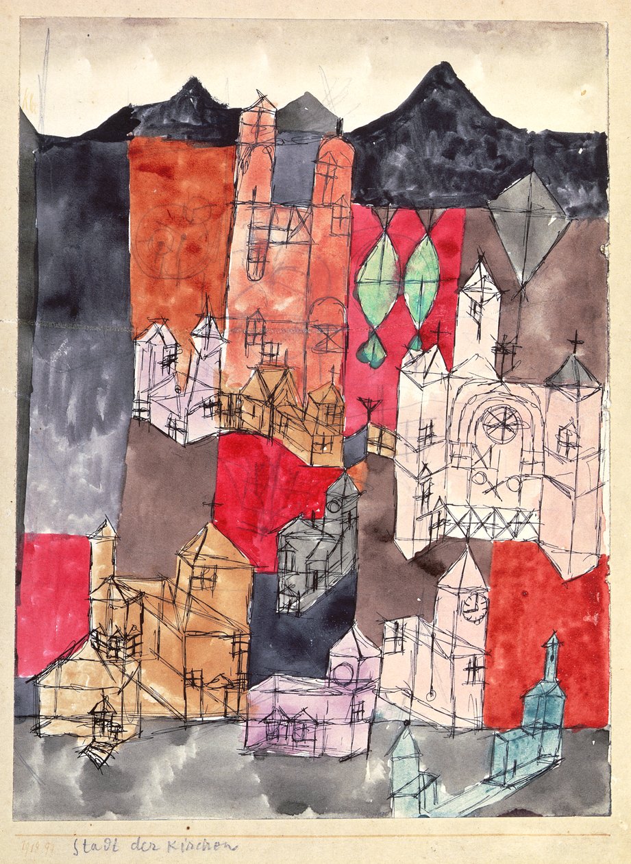 Ville des églises - Paul Klee
