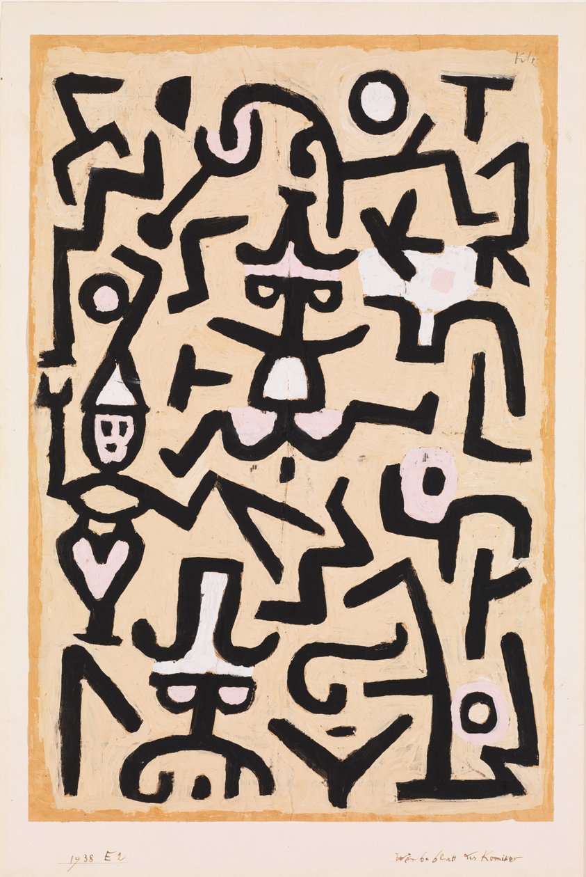 Affiche des comédiens - Paul Klee