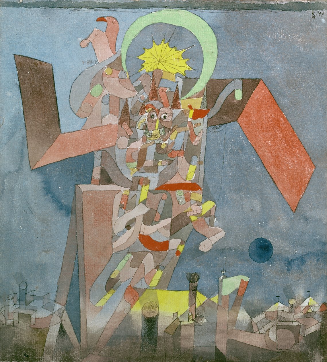 Démon au-dessus des navires - Paul Klee