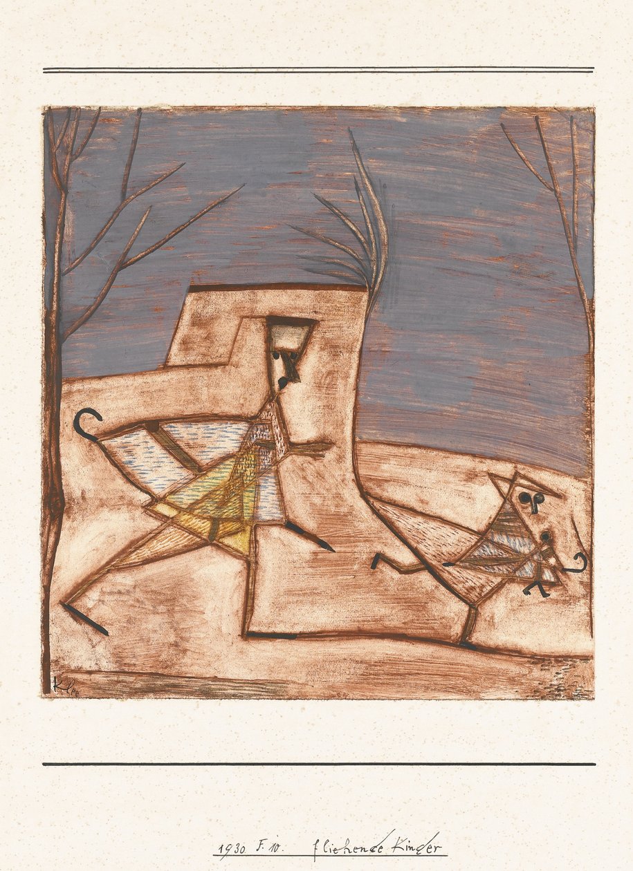 Enfants fuyant, 1930 - Paul Klee