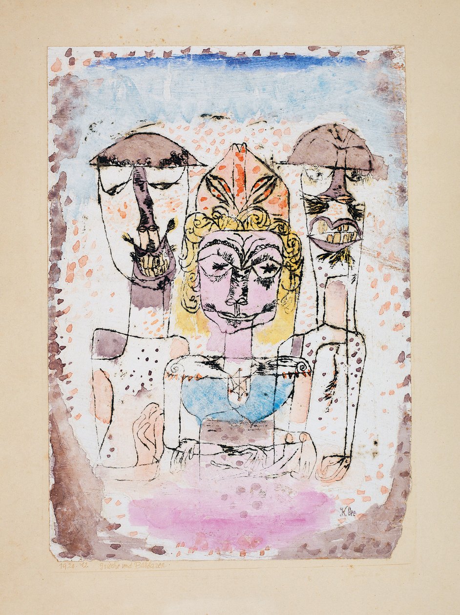 Grecs et barbares, 1920 - Paul Klee