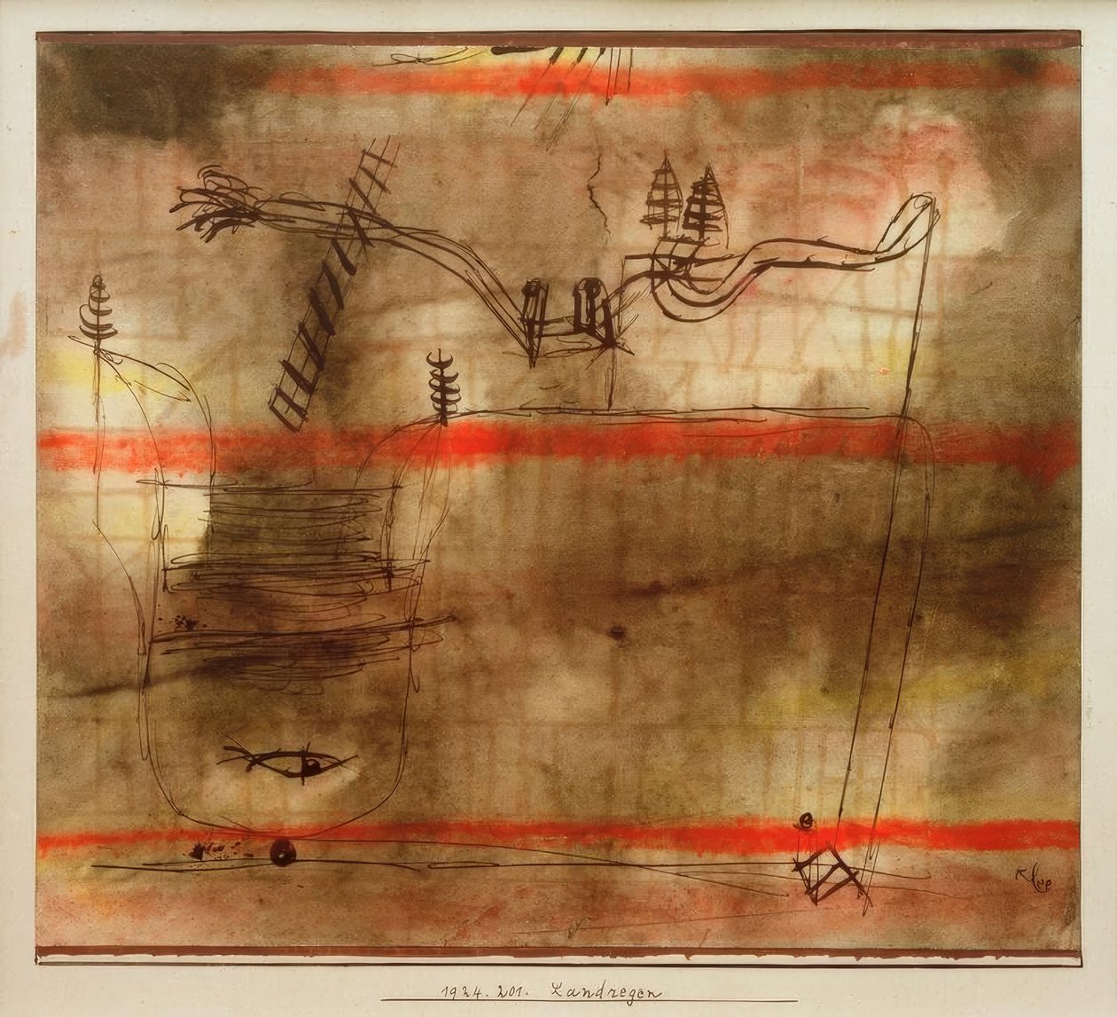 Pluie de campagne - Paul Klee