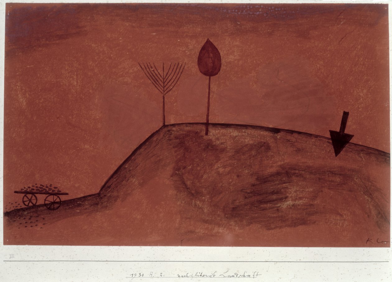 Paysage au crépuscule - Paul Klee