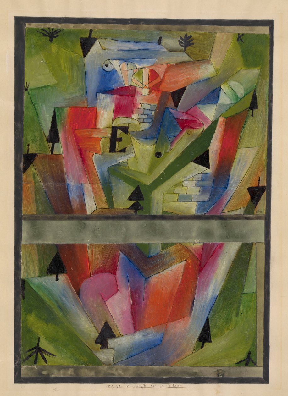 Paysage près de E. en Bavière, 1921 - Paul Klee