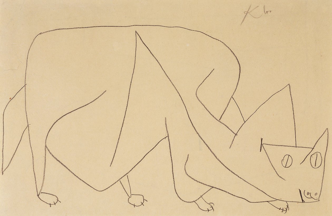Chat en embuscade - Paul Klee