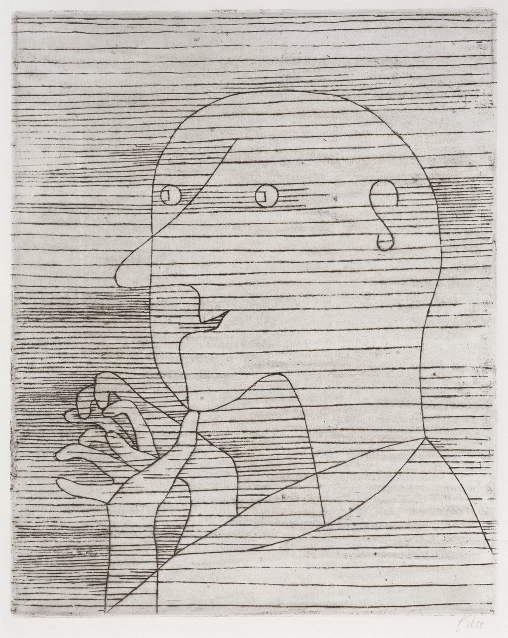Rechnender Greis - Paul Klee