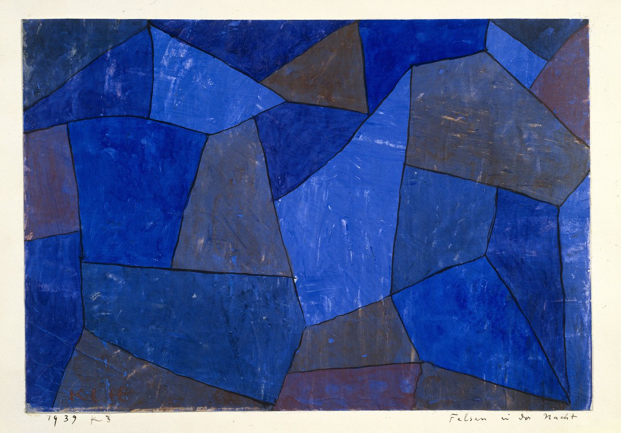 Rochers la nuit - Paul Klee