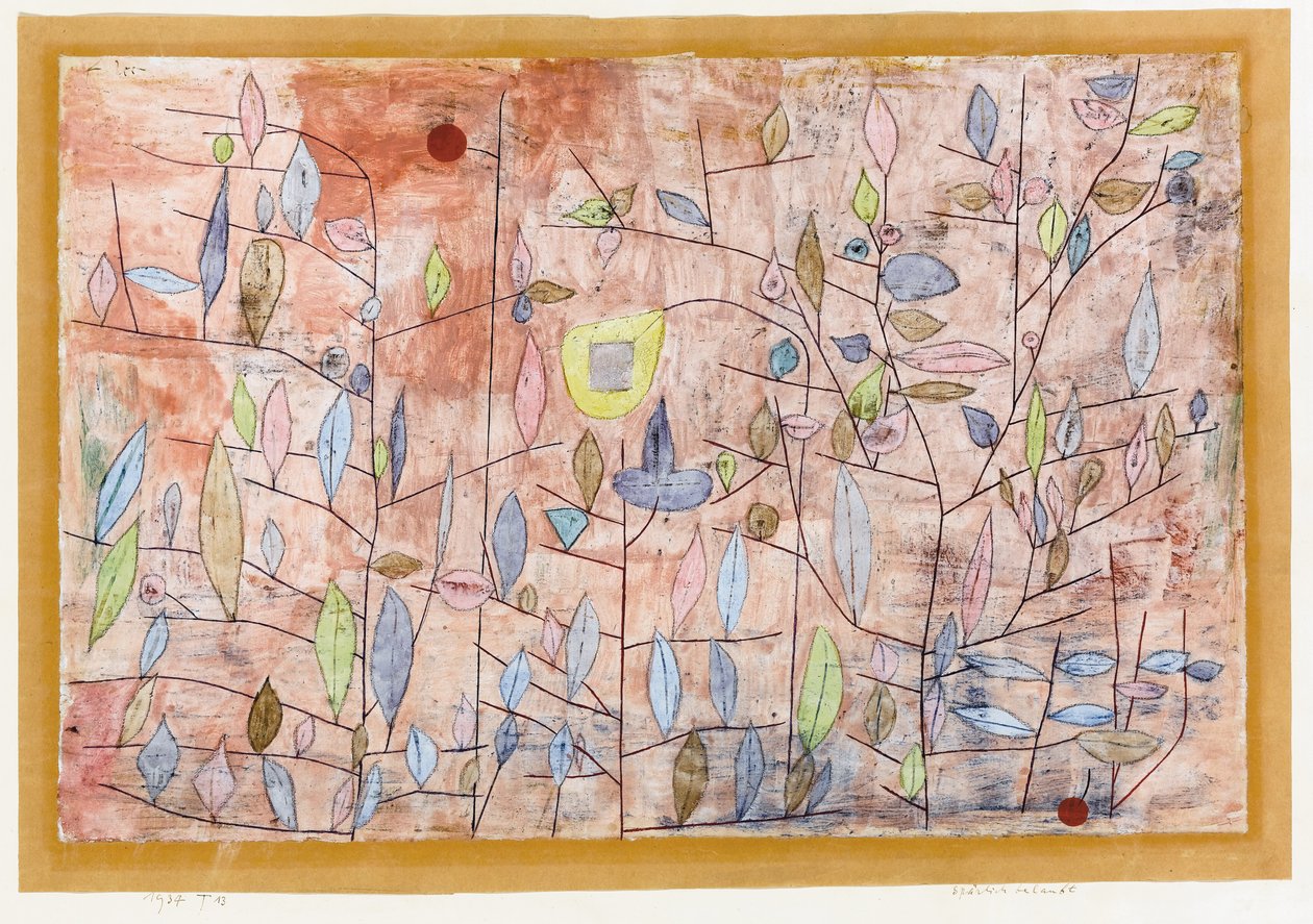 Feuillage clairsemé - Paul Klee