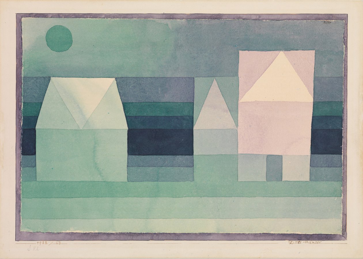 Trois maisons - Paul Klee