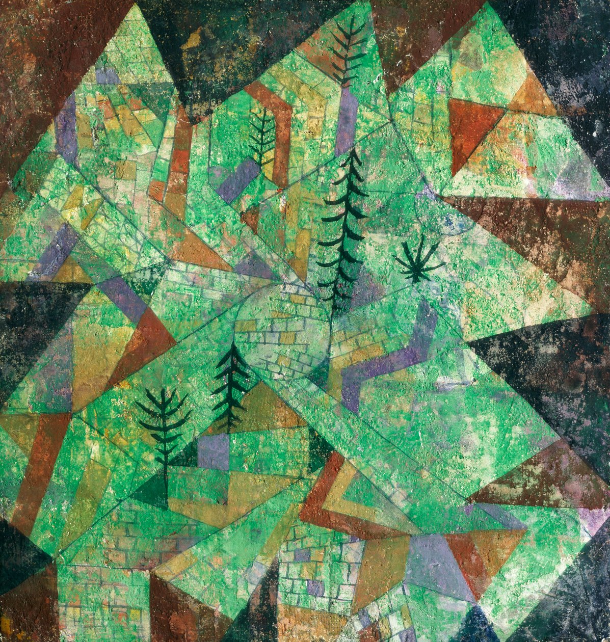 Wald Bau (construction forestière) - Paul Klee