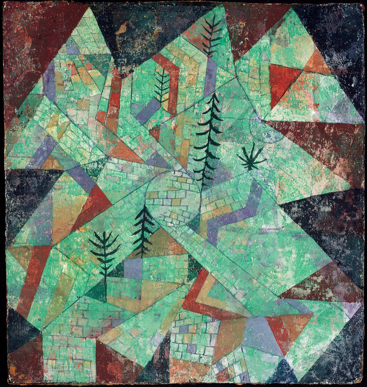 Wald bau (Construction en bois) - Paul Klee