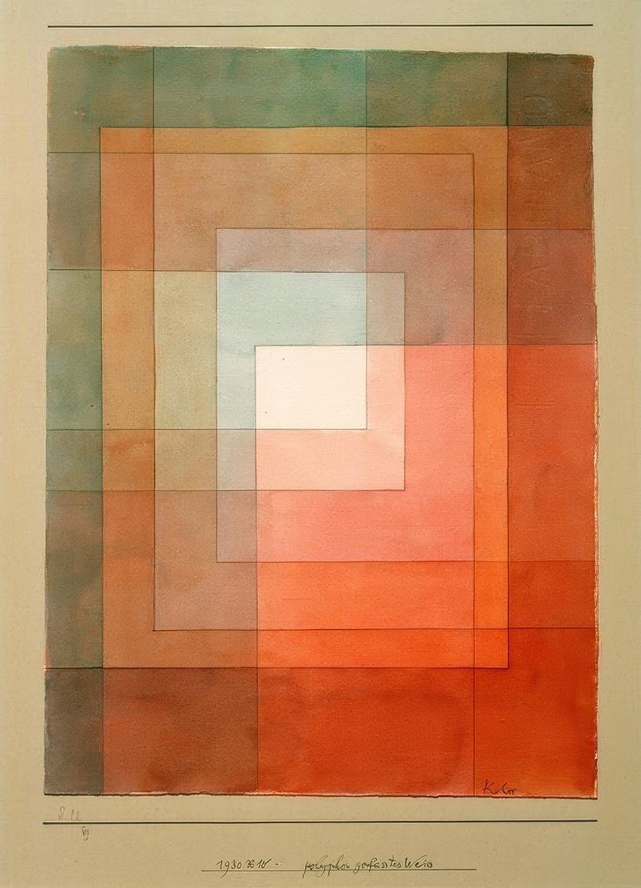 Blanc polyphoniquement traité - Paul Klee