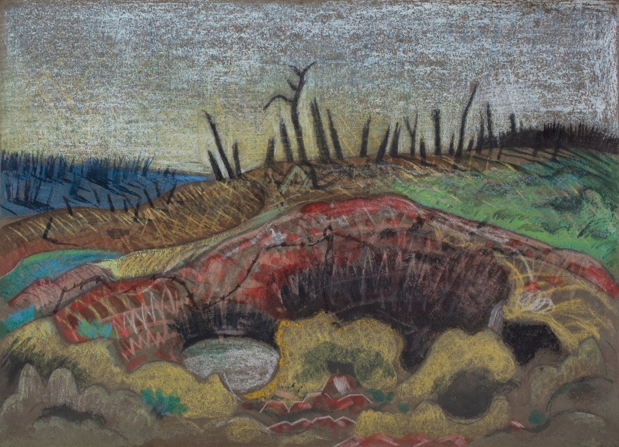 Une ferme, Wytschaete - Paul Nash