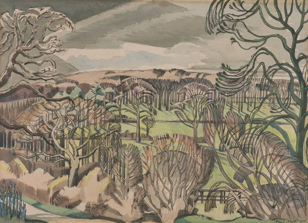 Paysage à Fulmer, Buckinghamshire - Paul Nash