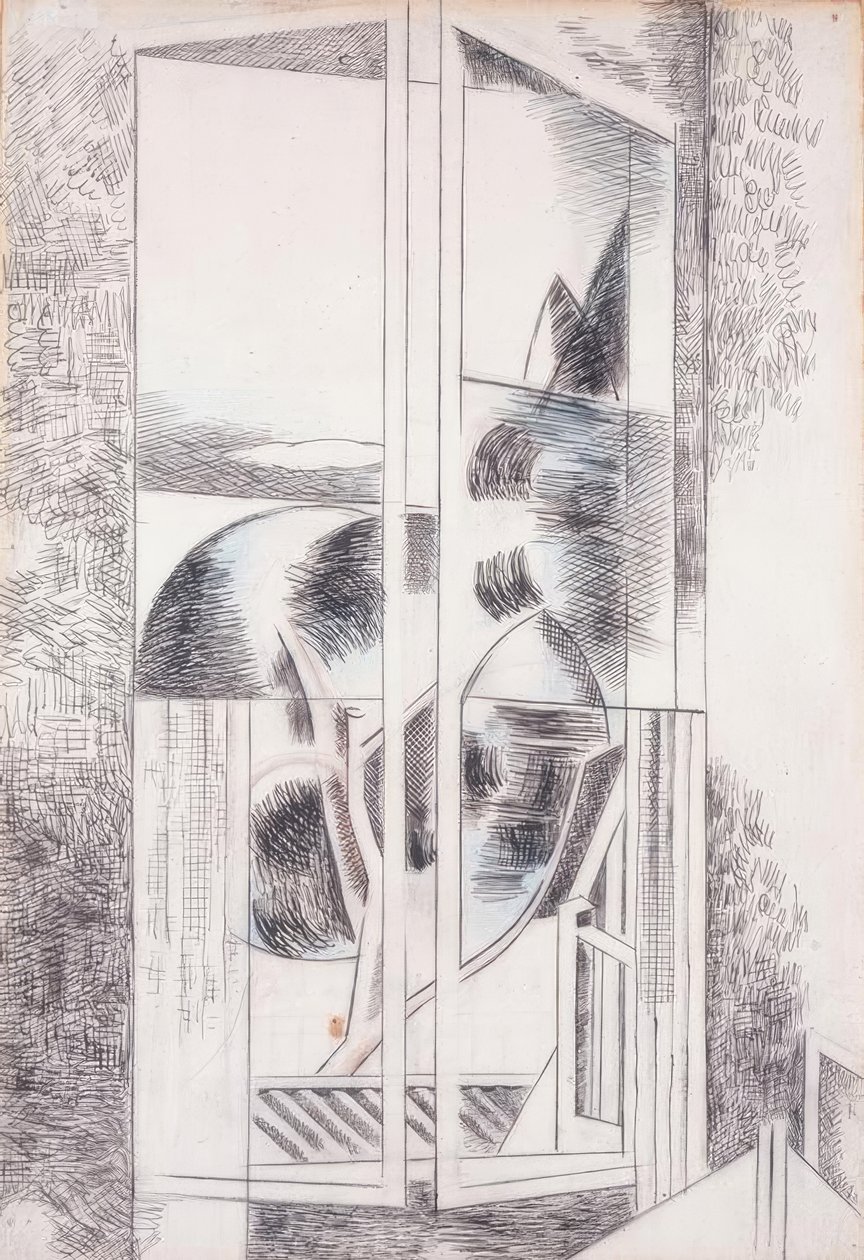Fenêtre abstraite de la Riviera - Paul Nash